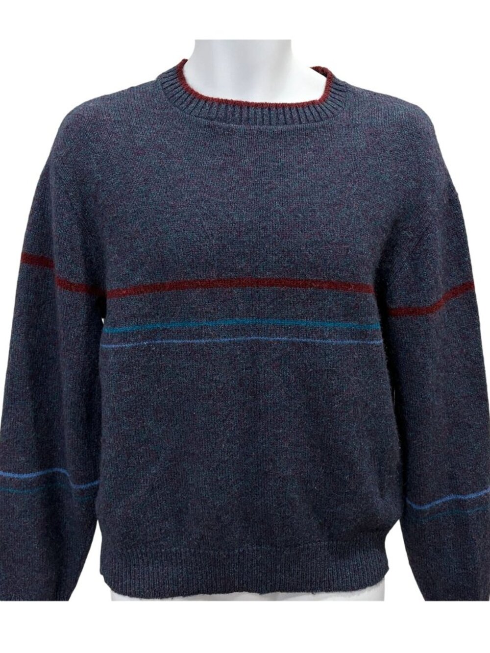 Vintage Jantzen Crewneck Sweater Mens L Crew Neck Pullover Wool Blend ?